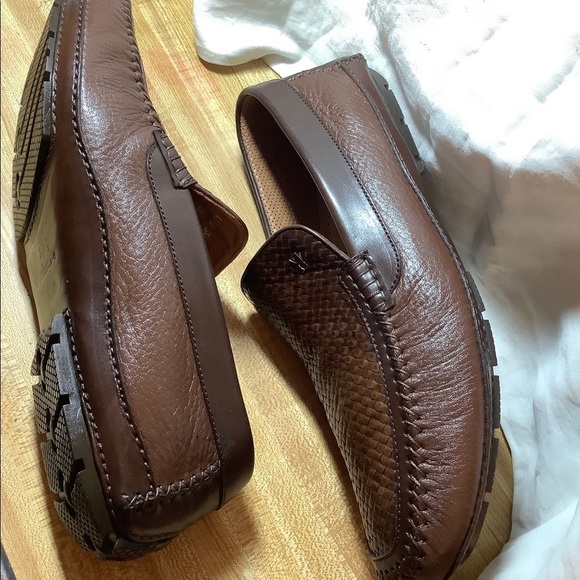 Moreschi Pixel Woven Leather Driving Loafers Mens Shoes - Picture 10 of 12